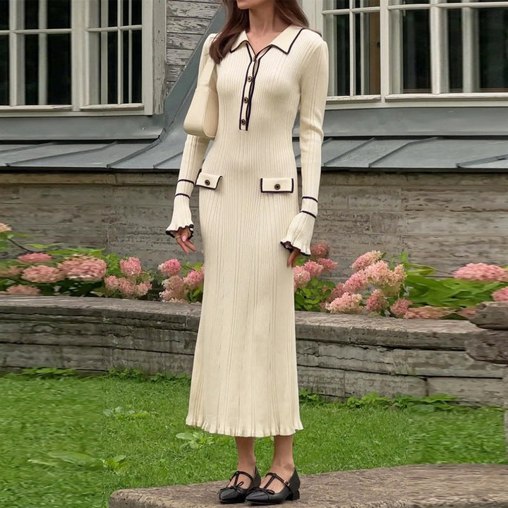 Jessica's Fitted rib-knit maxi dress