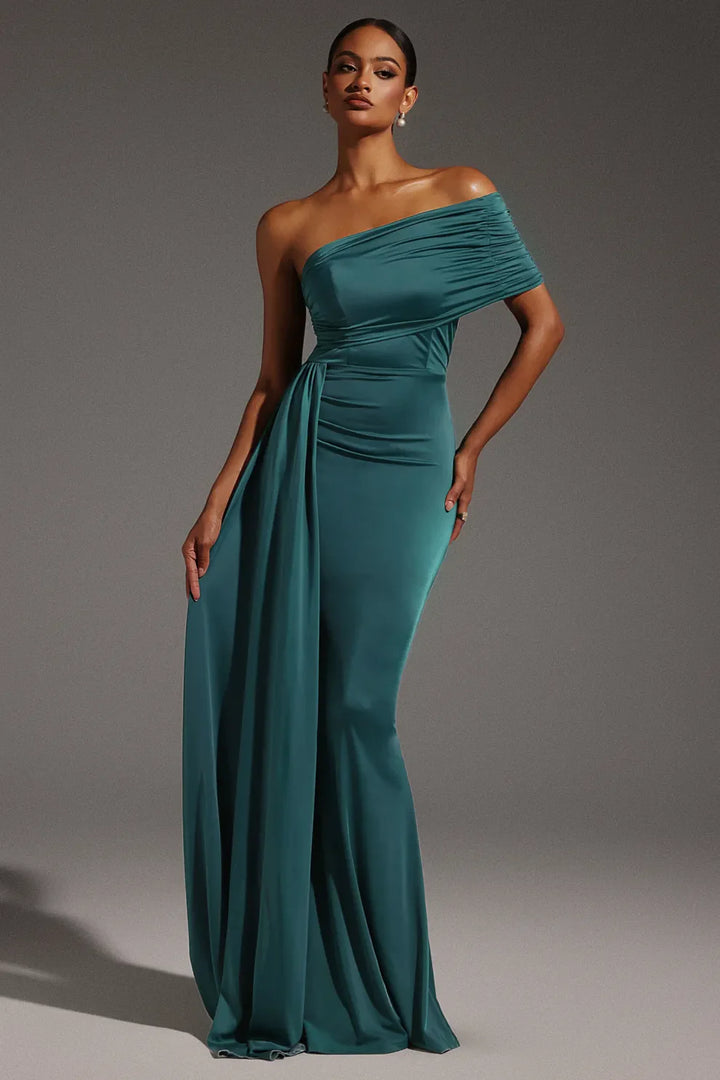 Davina | Sleeveless One Shoulder Maxi Dress