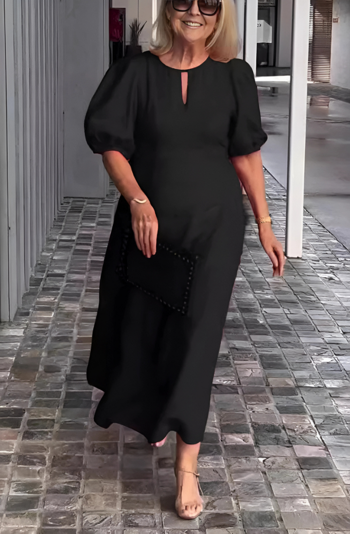 Pounamu - Puff-Sleeve Dress