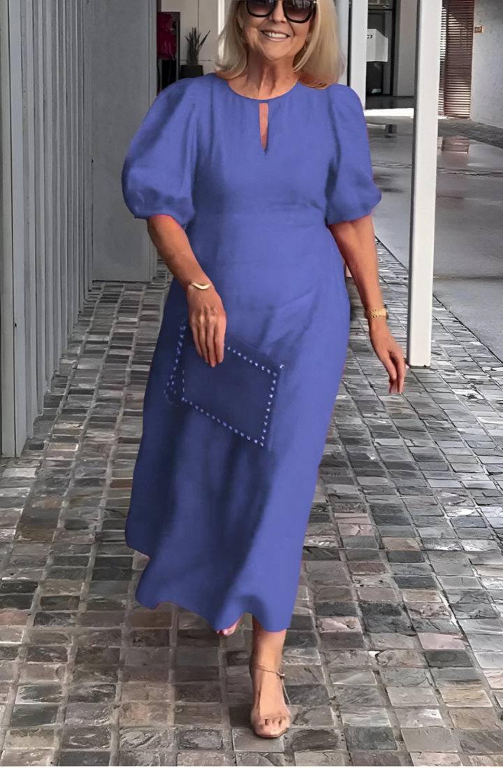 Pounamu - Puff-Sleeve Dress