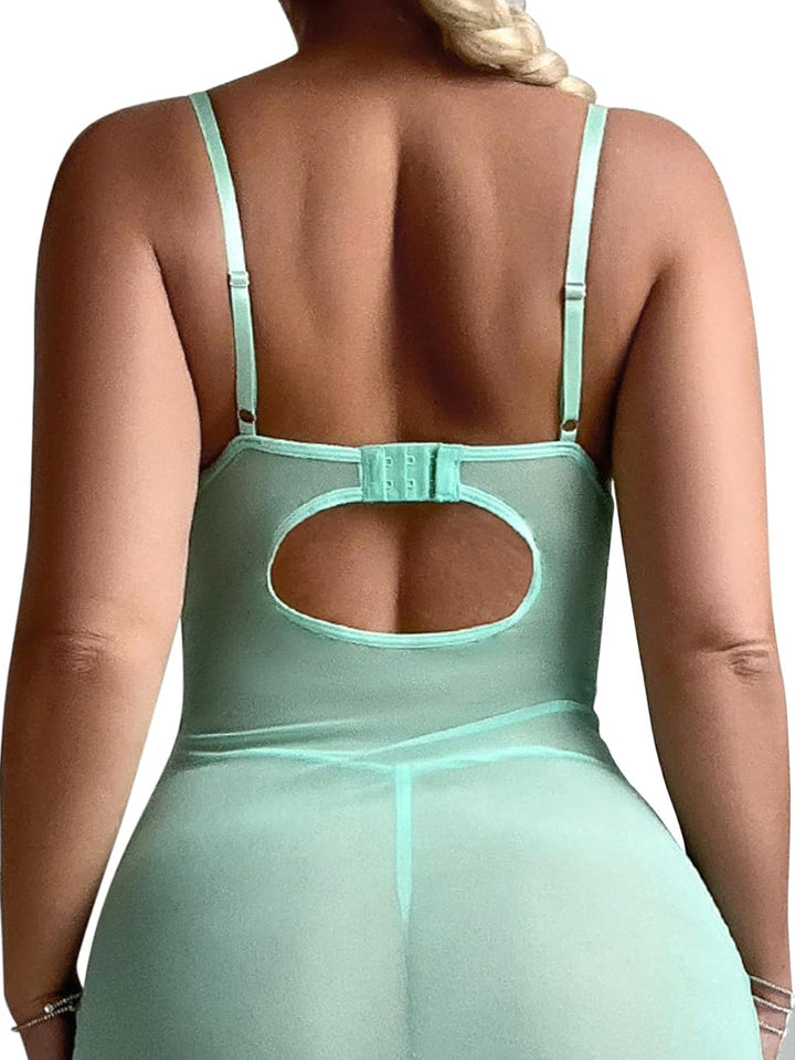 Camille's Enchantress Split Maxi Lingerie Set