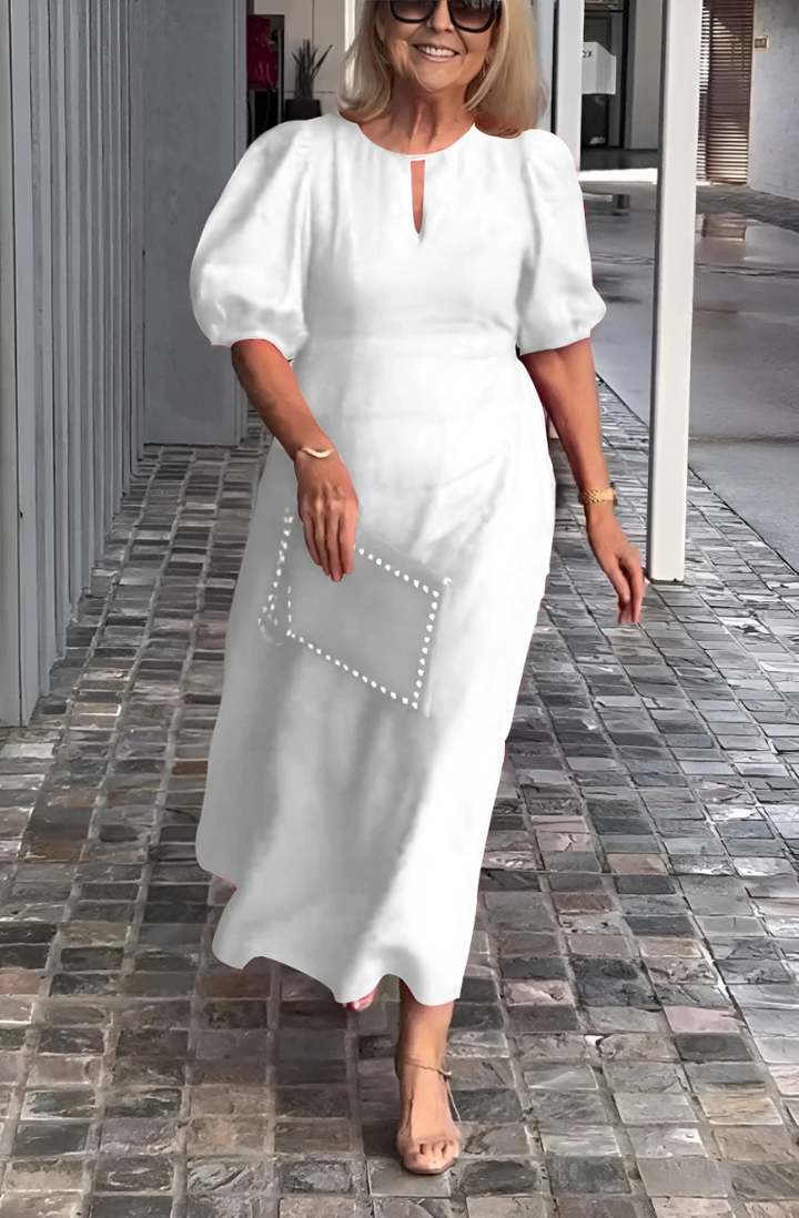 Pounamu - Puff-Sleeve Dress
