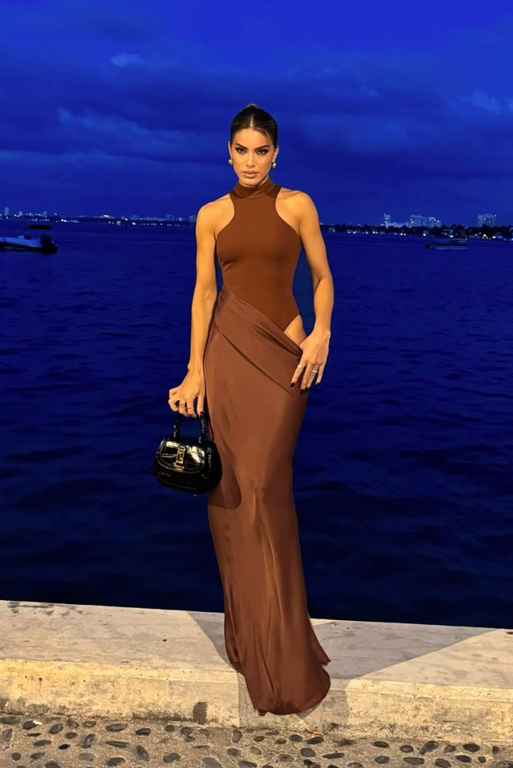 Faye | Asymmetrical Maxi Dress