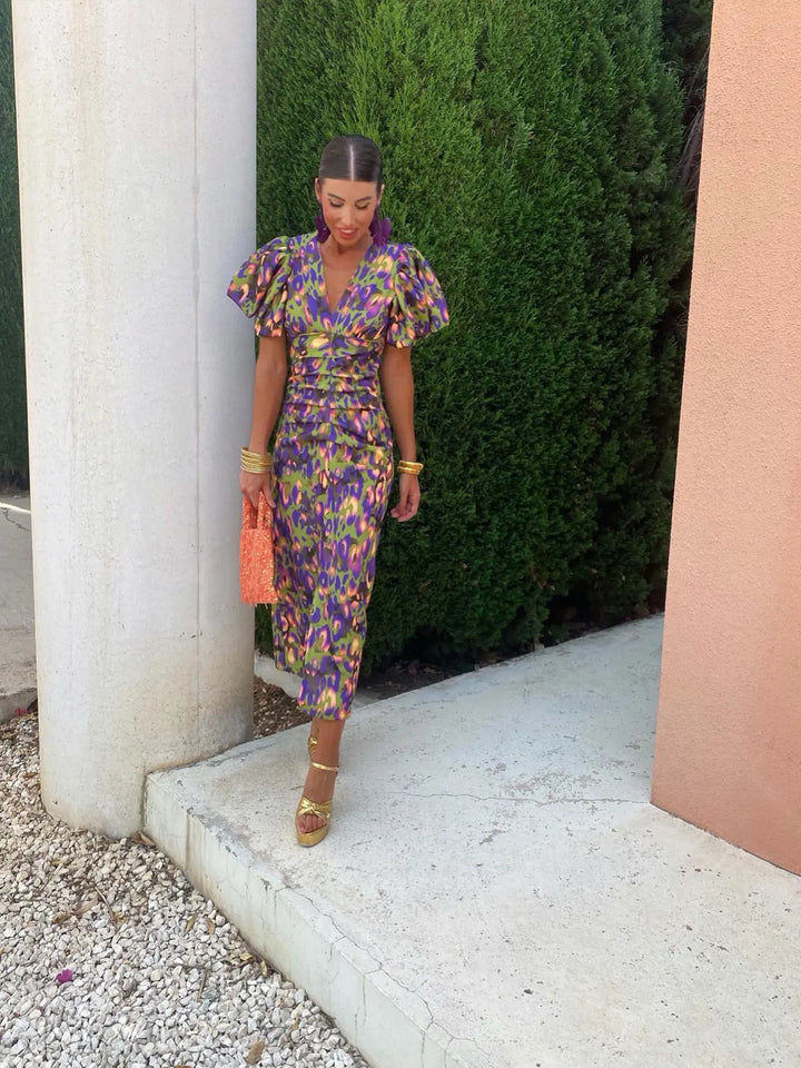 Camille | Puff Sleeves Dress