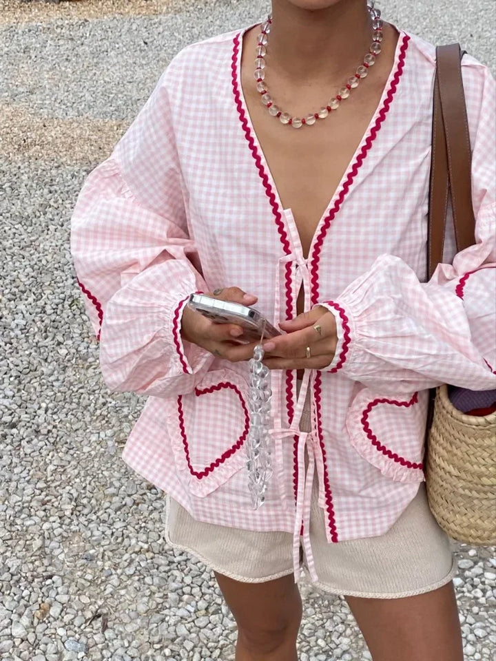 Chloe - Heart Blouse