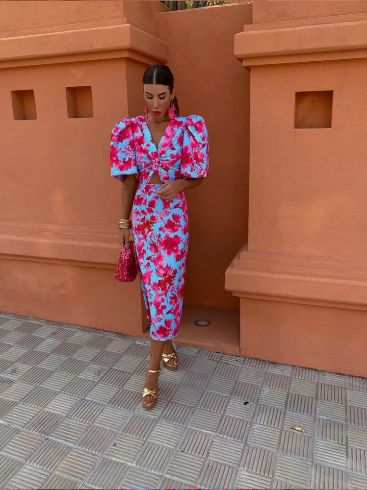 Camille | Puff Sleeves Dress