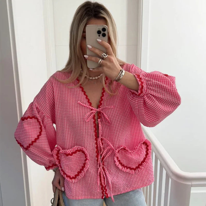 Chloe - Heart Blouse