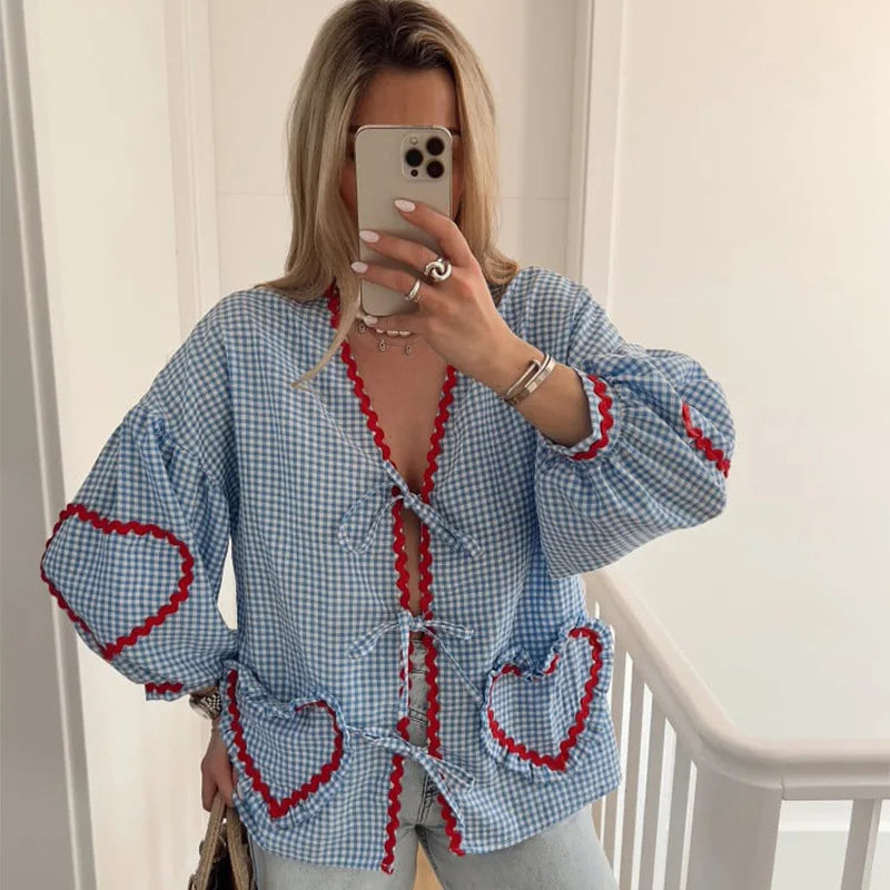 Chloe - Heart Blouse