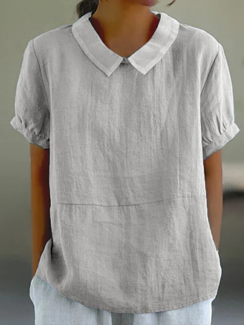 Scarlett - Relaxed Collared Blouse