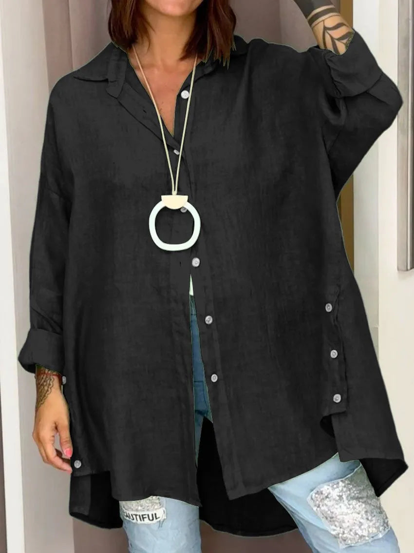 Evelyn - Oversized Button Shirt
