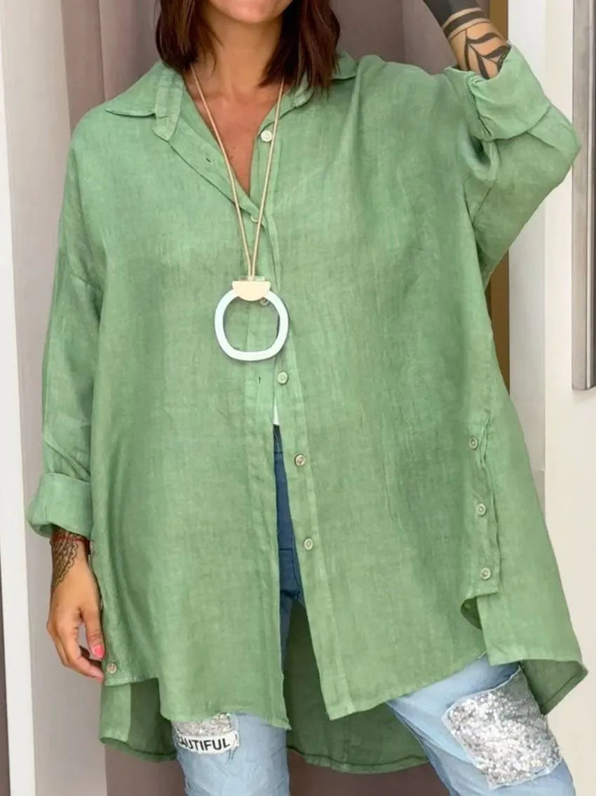 Evelyn - Oversized Button Shirt